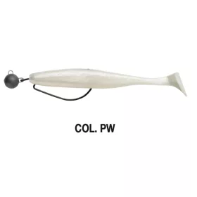   Swimy Cheburashka Pompei Shad Rig Leurre souple PW 100mm - 7gr - Ready Rig - Plomb Cheburashka - Pré-monté