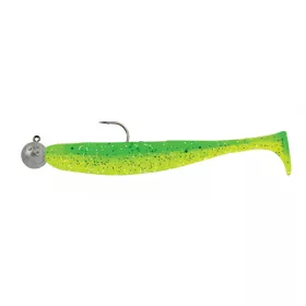   SWIMY Pompei Shad Leurre souple avec tête plombée K014 75mm - 5gr   - Monté prêt à pêcher
