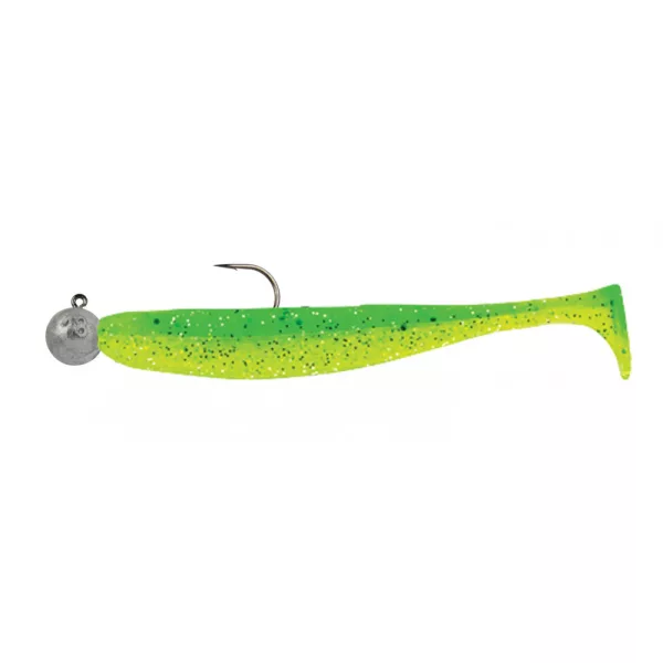 SWIMY Pompei Shad Leurre souple avec tête plombée K014 75mm - 5gr   - Monté prêt à pêcher