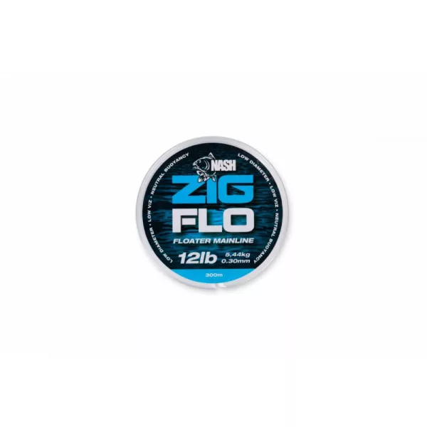 Nash NXT Zig Flo 8 lb 300 mètres Ligne pour Zig Rig