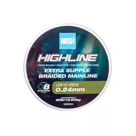 Nash Highline Vert 0,24mm 1200m Ligne principale tressée