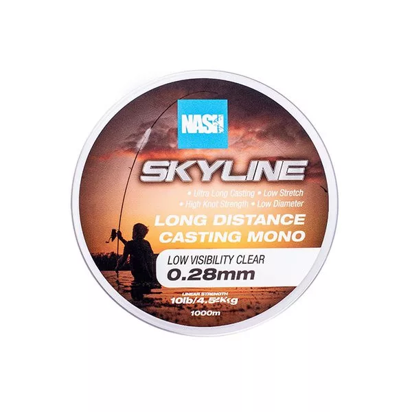 Nash Skyline Mono Transparent 0,28mm 1000m Fil Monofilament Principal