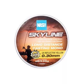   Nash Skyline Mono UV Jaune 0,30mm 1000m Fil Monofilament Principal