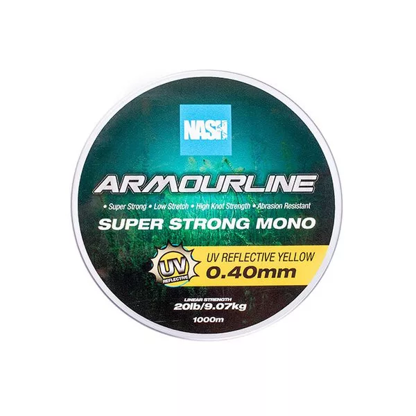 Nash Armourline UV Jaune 0,40mm 1000m Fil Monofilament Principal