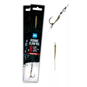 Nash Ronnie Claw Rig 2 Hameçon monté barbelé à œillet