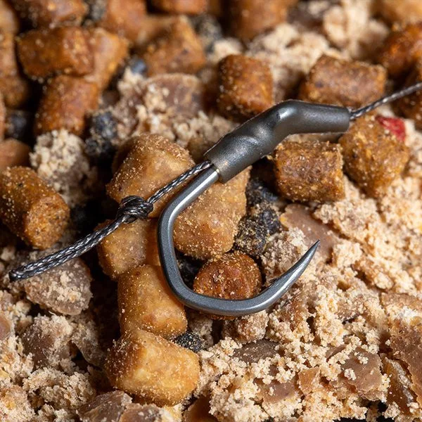 Nash Solid Bag Rig 4 Hameçon monté sans ardillon à œillet 3 pièces