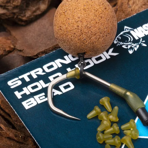 Nash Strong Hold Hook Bead Perle d'Hameçon 20 pièces