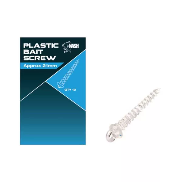 Nash Plastic Bait Screws 21mm Vis à Appât
