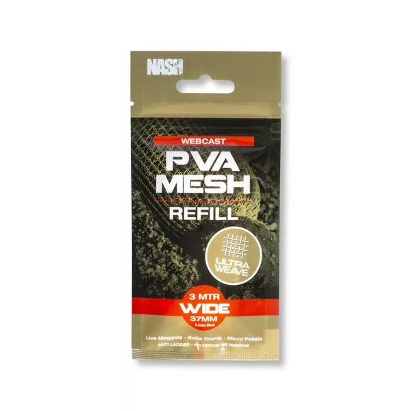 Nash Webcast Ultra Weave PVA Filet de Recharge Large 37mmx3m