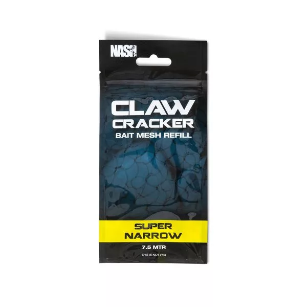 Nash Claw Cracker Bait Mesh Super Étroit 18mm Filet de protection d'appât Recharge 7,5m