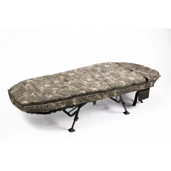 Nash MF60 Indulgence 5 Saisons Système de Sommeil Compact 5 Pieds 192x78cm Lit de Pêche à la Carpe