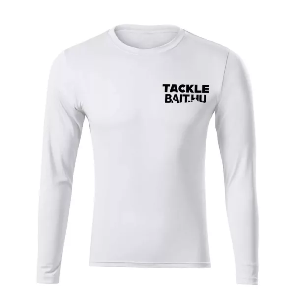 TackleBait T-shirt à manches longues logoté blanc L