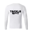 TackleBait T-shirt à manches longues logoté blanc XXL