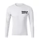 TackleBait T-shirt à manches longues à logo Blanc 4XL