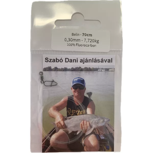 Bas de ligne Dani Fluorocarbon Asp 0,30mm 7,720kg 70cm