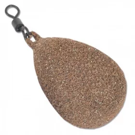   Korda Plomb texturé plat en forme de poire avec émerillon pour la pêche à la carpe 84gr