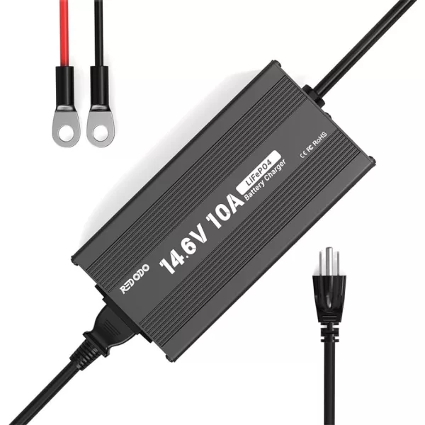 Redodo 14.6V 10A Chargeur de Batterie Lifepo4