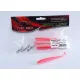 Top Mix Shiner Shad Rose Perle 10,0cm Leurre en plastique 6 pièces