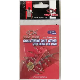   Top Mix 7mm Pointe d'appât sur montage cheveu en silicone 12 pièces