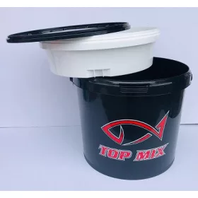   Top Mix Seau mélangeur d'amorce 5L avec plateau à appâts et couvercle