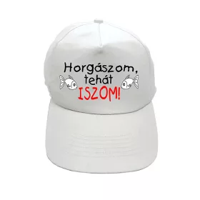 Casquette de baseball Je pêche donc je bois