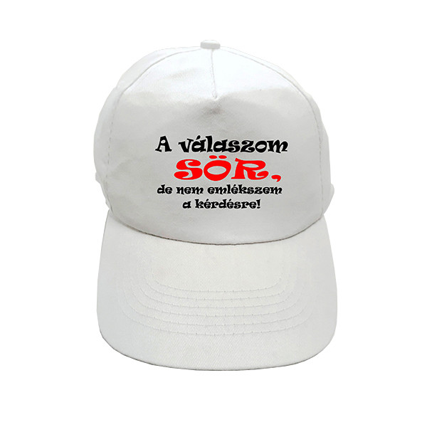 Casquette de baseball Ma réponse est Bière!