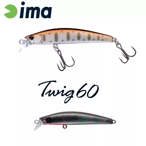 Ima Twing 60S 6cm 6,5gr 008 Titanium Black Red Berry Wobbler
