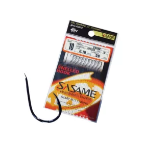   Sasame Chinu 80cm 0,14mm 10 Lapkás, Szakállas Előkötött Horog 10db