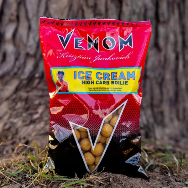 Feedermánia Venom High Carb Boilie 20mm Ice Cream Bouillette d'amorçage 800gr
