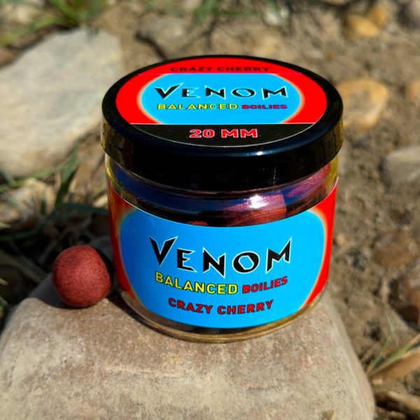 Feedermánia Venom Balanced Boilies Crazy Cherry 20mm Appât Plongeant