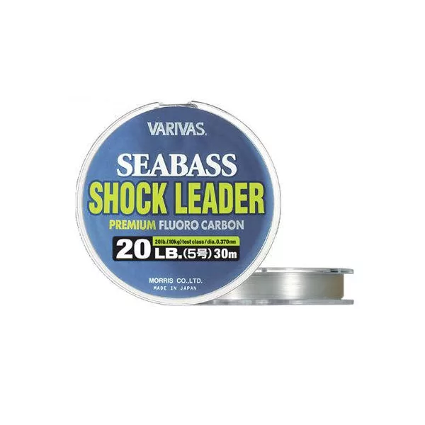 Varivas Sea Bass Shock Leader Fluorocarbon 30m 0,405mm 22lb Bas de ligne Fluorocarbone