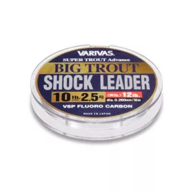   Varivas Grande Truite Bas de ligne antichoc Fluorocarbone VSP 30m 0,260mm 10lb Fil de bas de ligne en fluorocarbone