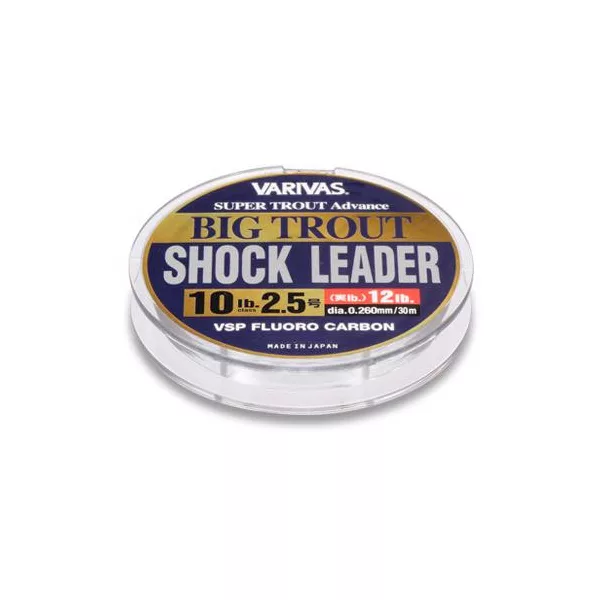 Varivas Big Trout ShockLeader Fluorocarbon VSP 30m 0,310mm 14lb Bas de ligne Fluorocarbone