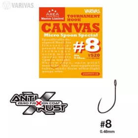   Varivas Super Trout Area Tournament Canvas #8 Micro Spoon Special Hameçon Sans Barbe 15db