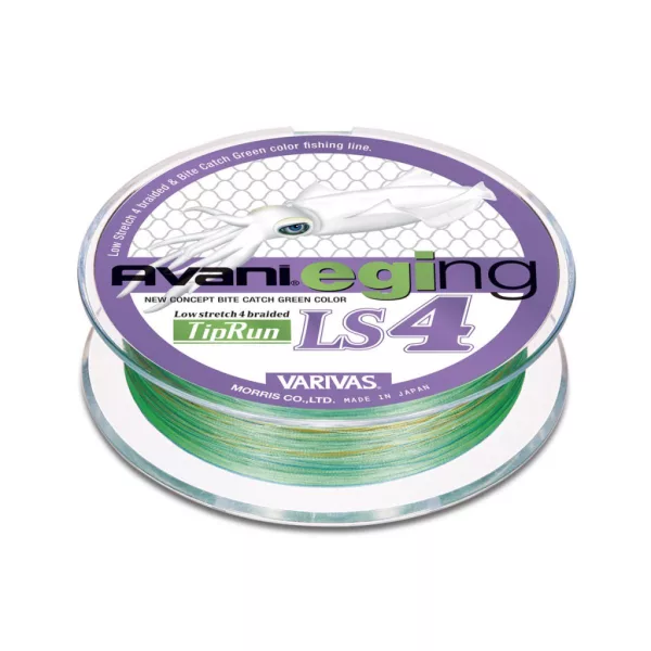 Varivas Avani Eging LS4 PE Tip Run 200m #0,4 8lb Marking Fluo Green Fil tressé