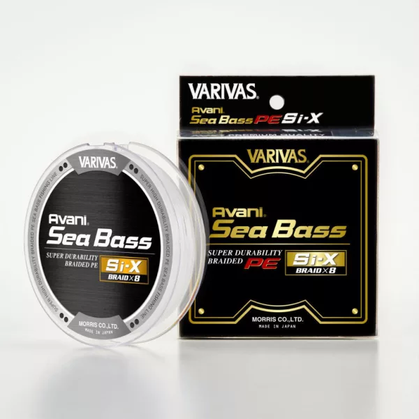 Varivas Avani Sea Bass SI-X PE X8 150m #0,8 18lb Premium White Ligne tressée principale