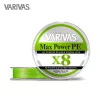 Varivas Max Power PE X8 150m #1,0 20,2lb 0,165mm Vert Citron Fluo Tresse Principale