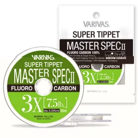   Varivas Super Tippet Master Spec ll Fluoro 2X 25m 0,330mm 19,5lb Bas de ligne de pêche à la mouche