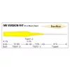 Varivas Bas de ligne Conique Tapered Leader IWI FHT 6X 4,87m 0,125-0,44mm pour la pêche à la mouche