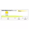 Varivas Bas de ligne Conique Tapered Leader Super Yamame Flat Butt ST 4,57m 0,128mm 6X Flash Yellow Bas de ligne de pêche à la mouche