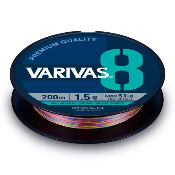 Varivas PE 8 Marking Edition 300m #3,0 0,285mm 46lb Ligne Tressée Vivid 5 Couleurs
