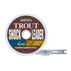   Varivas Trout ShockLeader Fluorocarbon 30m 0,185mm 5lb Bas de ligne en Fluorocarbone
