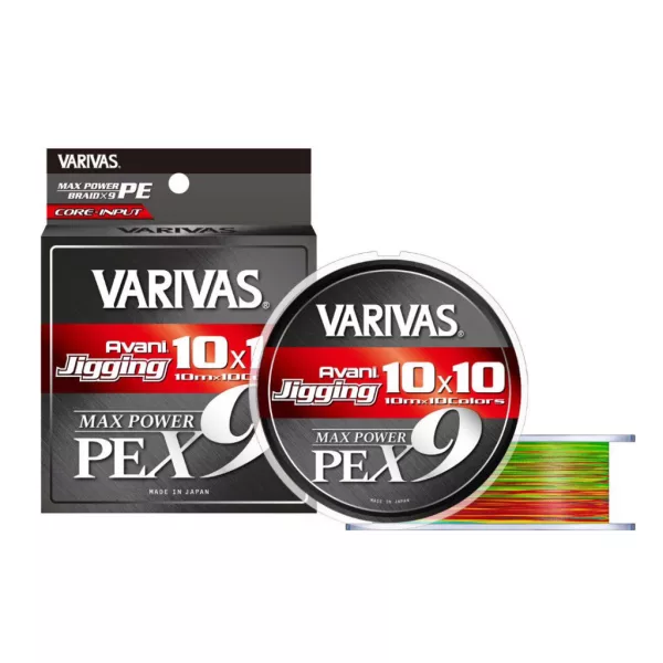 Varivas Avani Jigging 10x10 Max PE X9 200m #0,8 0,148mm 18lb Ligne Tressée Principale