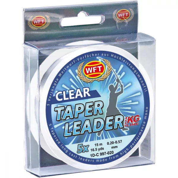 WFT Taper Leader Clead bas de ligne effilé épaississant 5x15m