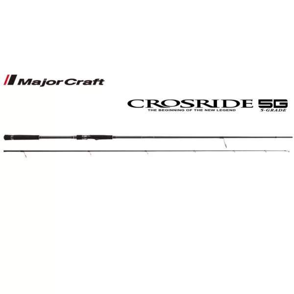 Major Craft Crosride 5G XR5-962MH R,Fast 2,89m 40-80gr Canne Spinning 2 Pièces