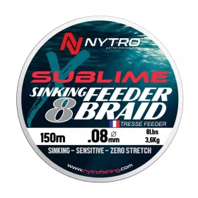 Nytro Sublime X8 Sinking Feeder Braid 0,08