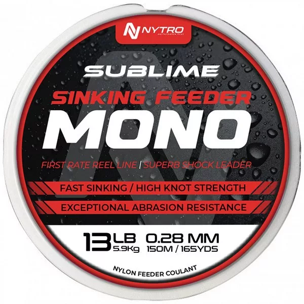 Nytro Sublime Sinking Feeder 0,30mm Fil de pêche monofilament principal 150m