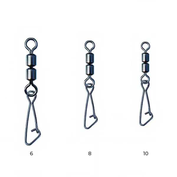 Nytro Connex Double Feeder Swivel With Hooked Snap 8 Émerillon 8 pièces