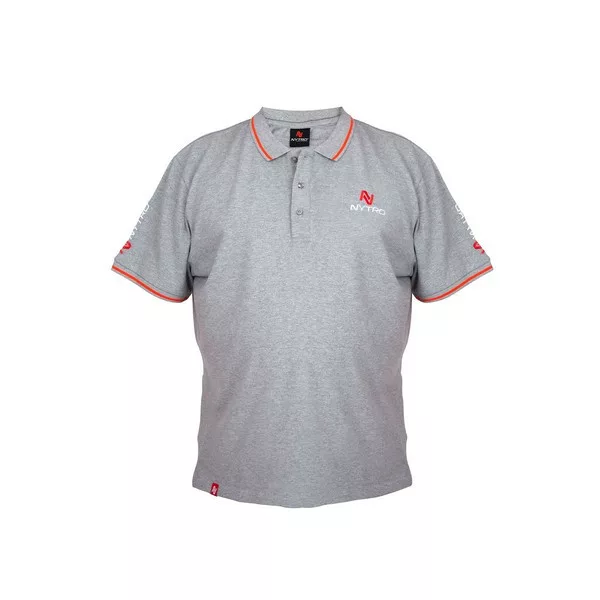 Nytro Light Marl Grey Polo Shirt Polo 2XL