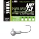 Yarie 406 Round VS Semi Barb 1/0 3,5gr Tête Plombée 10pcs